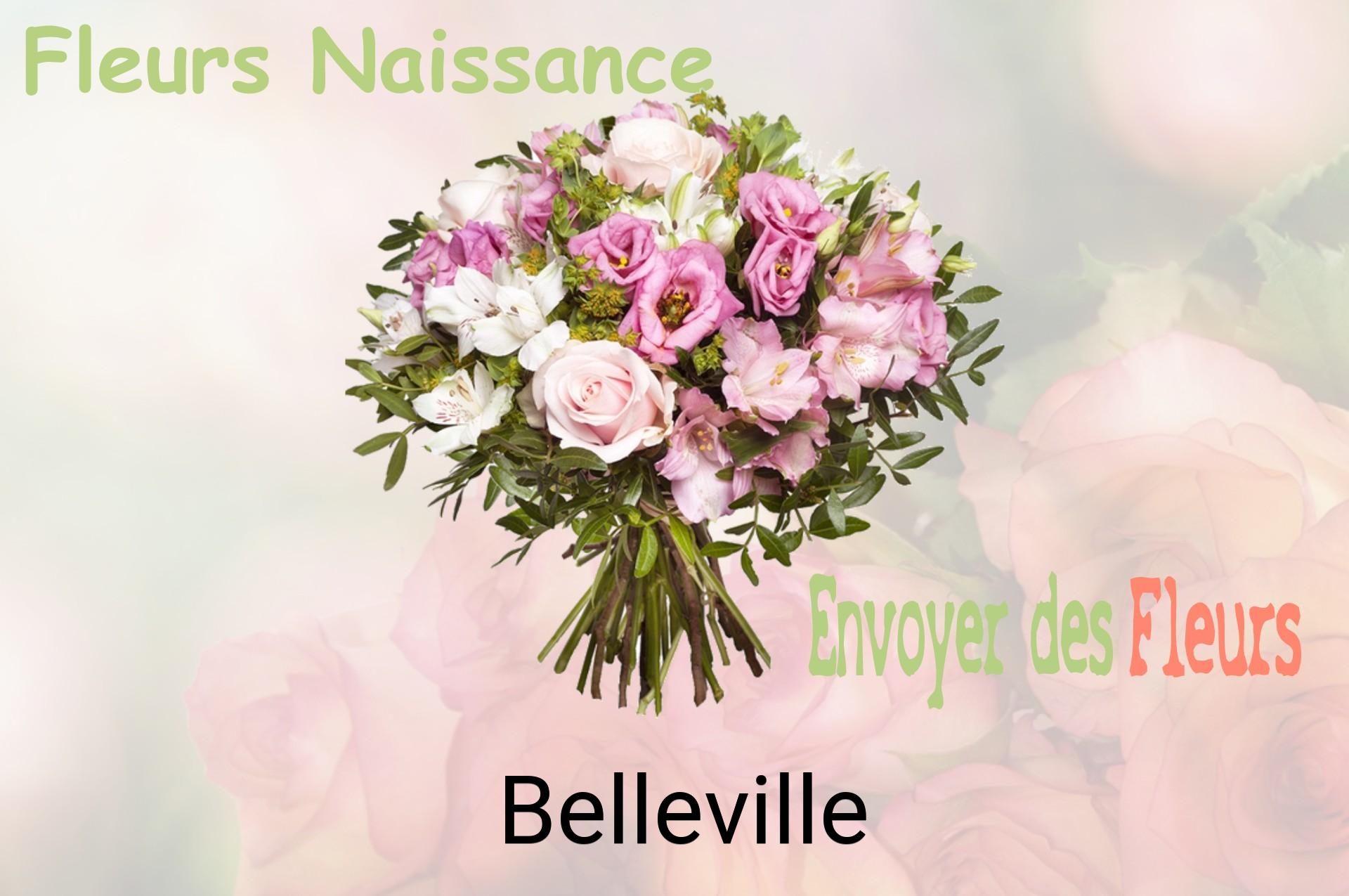 Bouquet de fleurs de naissance livré à Belleville